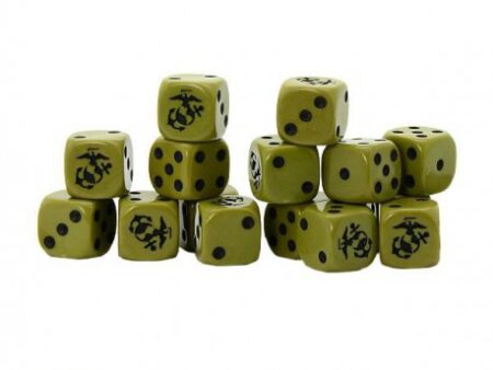 US Marine Corps D6 Dice (16)