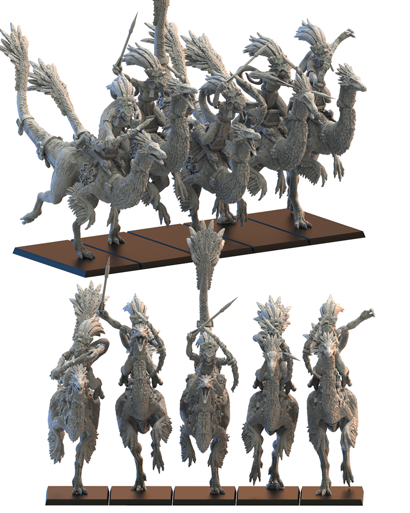 Gallillimus Kuaxotl Riders