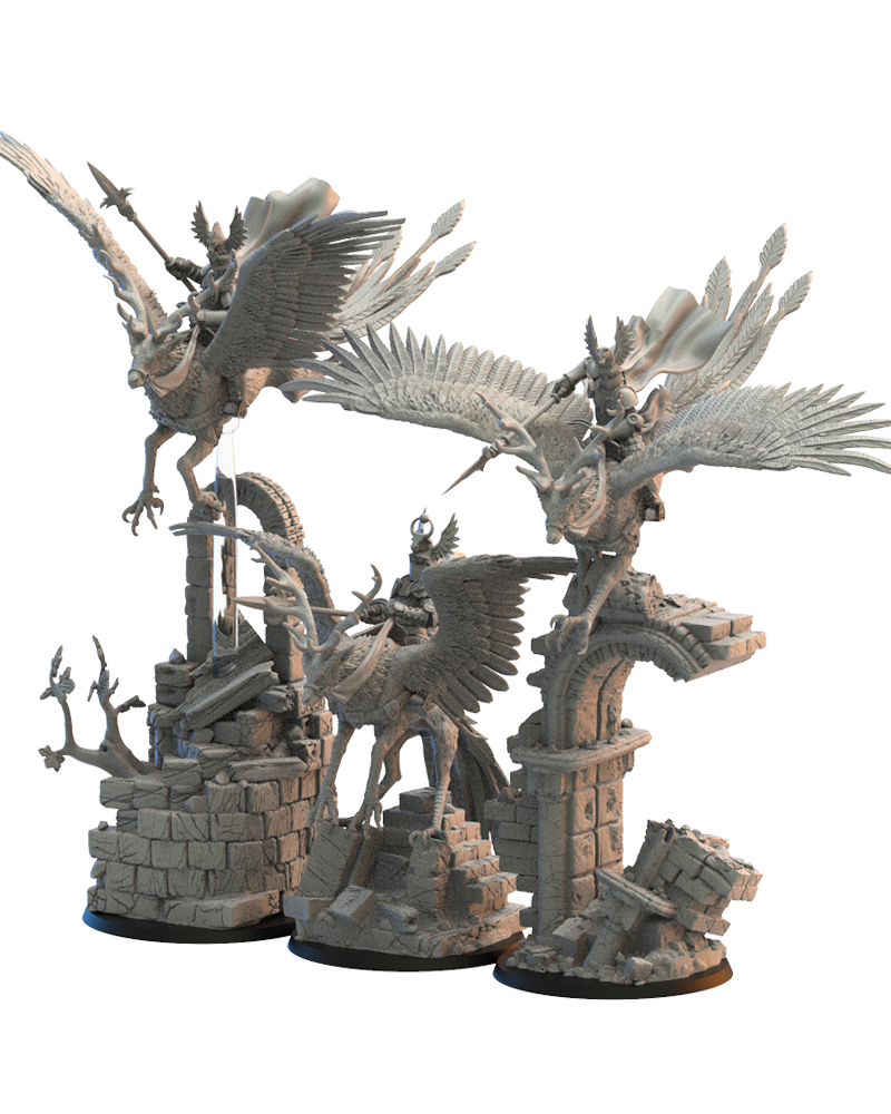 54 Wind Knights with Alternative Mount