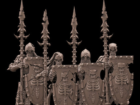 Skeleton Warrior Spear Shield