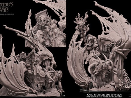 Orc Shaman on Wyvern 01