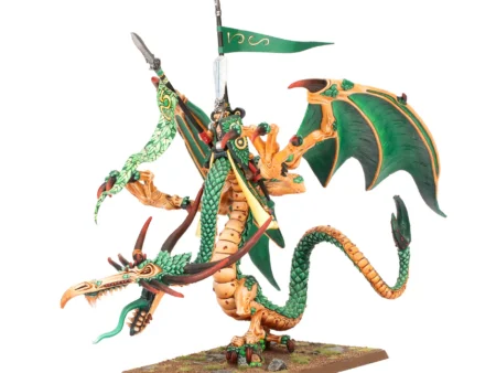 Wood Elf Noble on Forest Dragon (Web Only)